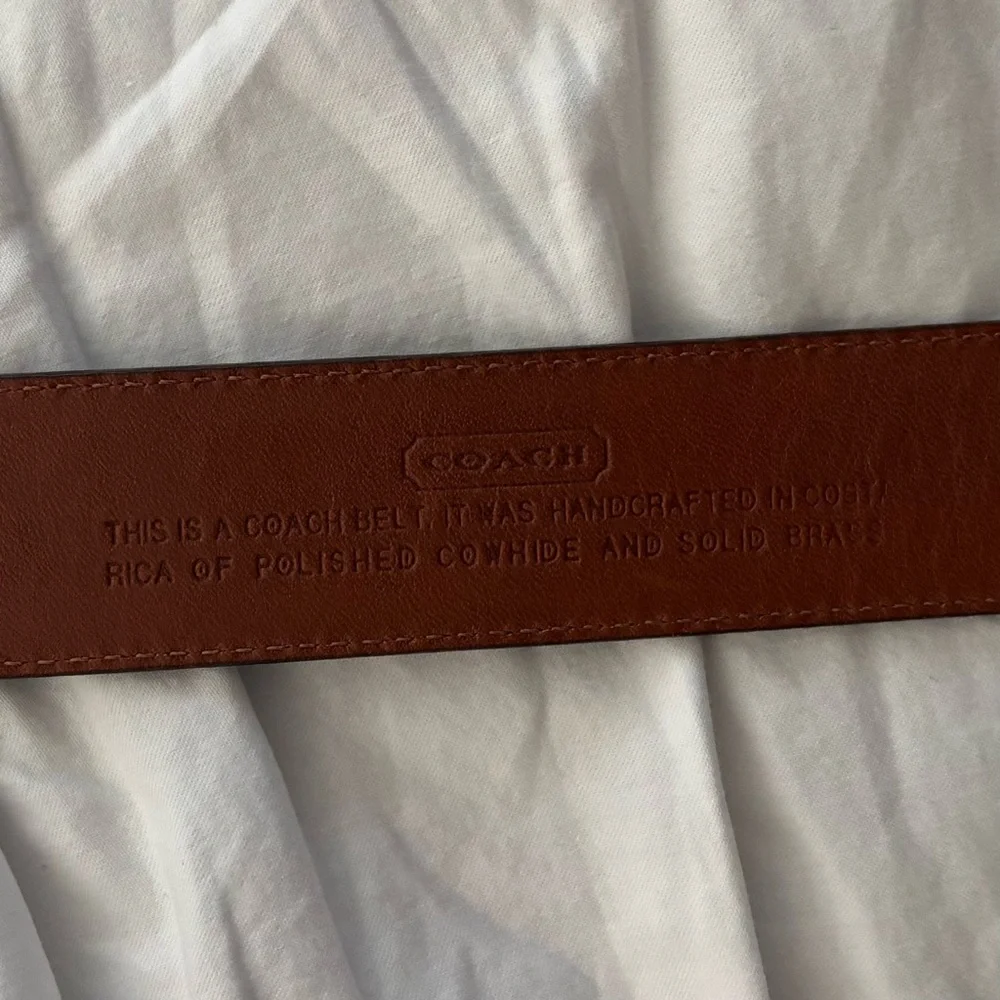 Coach polished brown